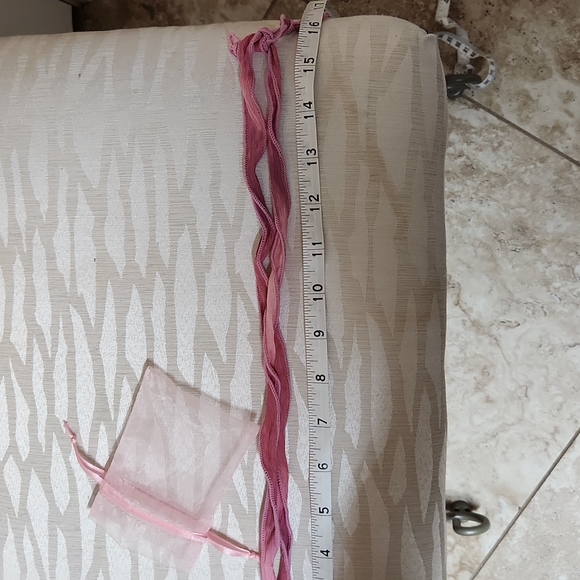 Crystal Breast Cancer Awareness 🎀 Ribbon, Heart, Handmade Necklace - Picture 7 of 10